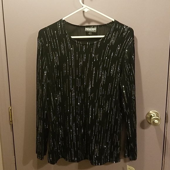 dress shirt black and silver - Picture 4 of 4